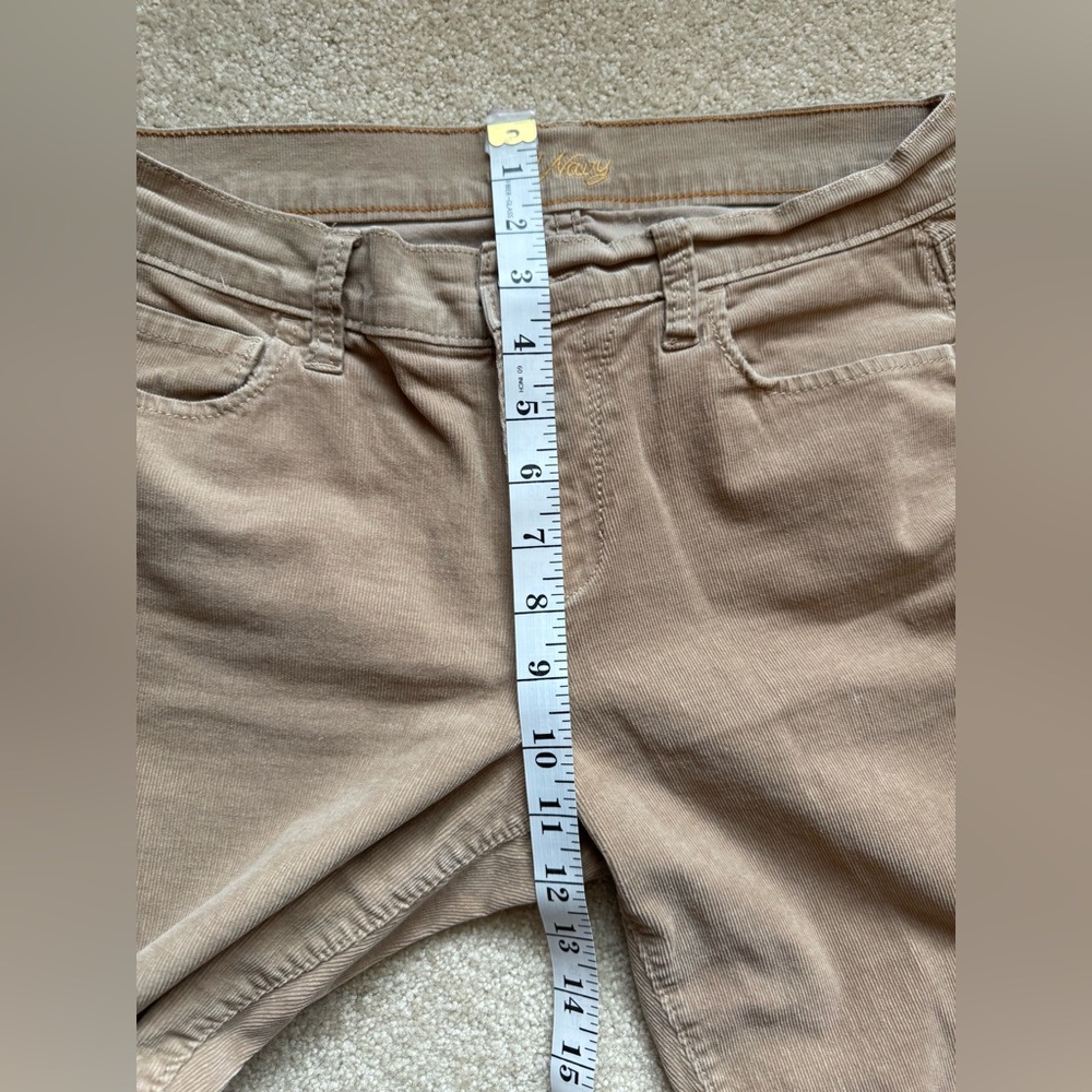 Old Navy Corduroy Pants Sz 6 Regular Low Rise Camel Khaki Y2K - Picture 8 of 9